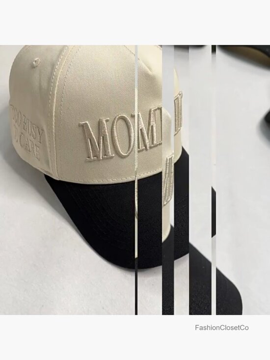 Embroidered Mommin Trucker Hat - Adjustable Cotton Baseball Cap Casual